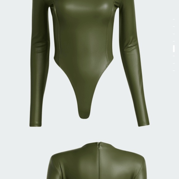 Ivy Park Adidas Faux Leather Bodysuit - Picture 2 of 7